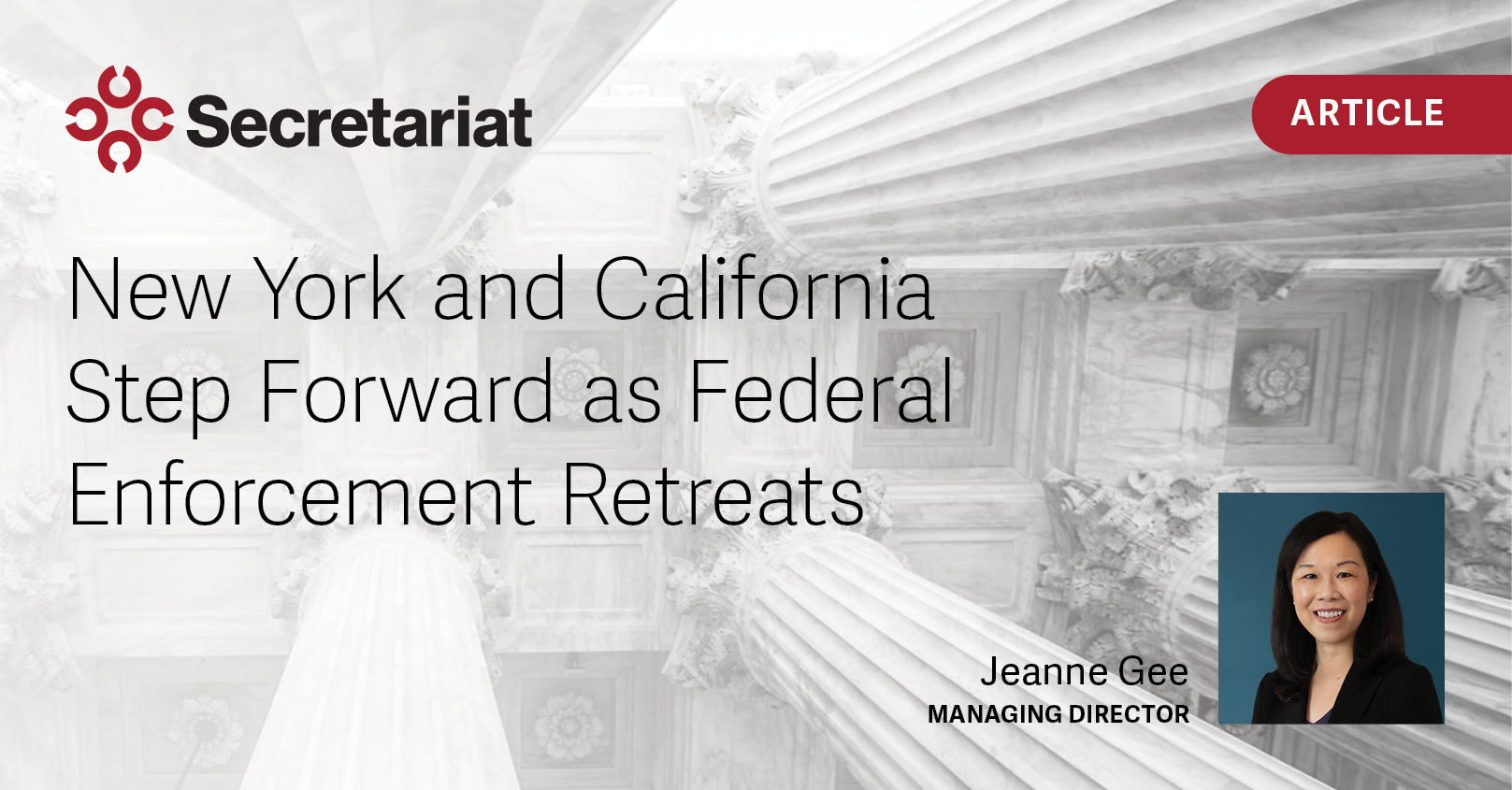 New York and California Step Forward as Federal Enforcement Retreats -  Secretariat